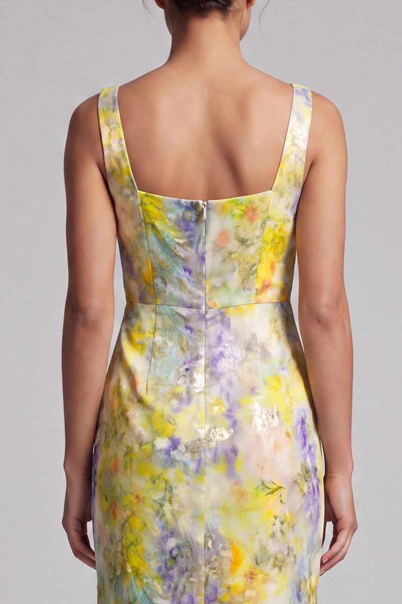 Load image into Gallery viewer, Floral Mermaid Sparkly Blush Sequins Long Mother of the Bride Dress