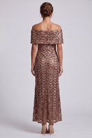 Load image into Gallery viewer, Sparkly Olive Sequins Mermaid Long Mother of the Bride Dress