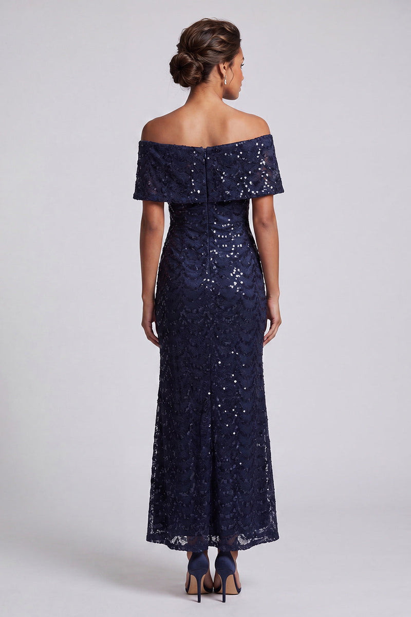 Load image into Gallery viewer, Sparkly Olive Sequins Mermaid Long Mother of the Bride Dress