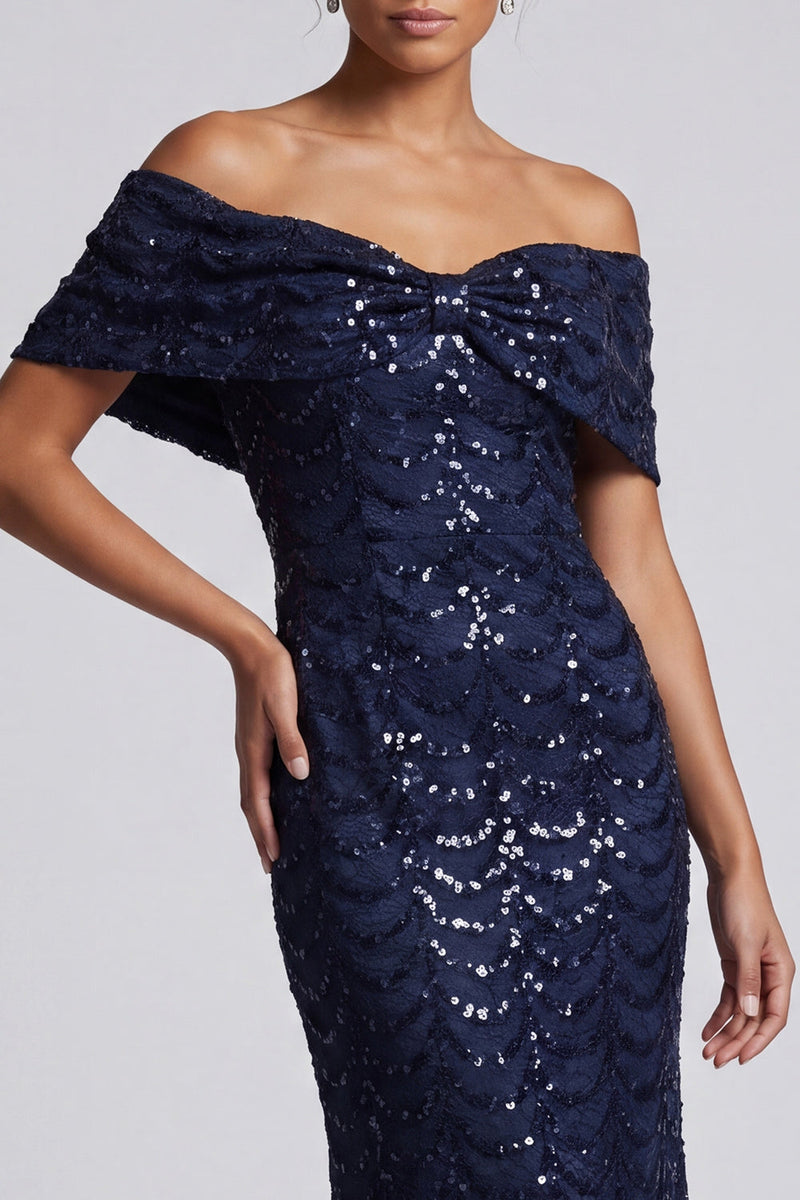 Load image into Gallery viewer, Sparkly Olive Sequins Mermaid Long Mother of the Bride Dress