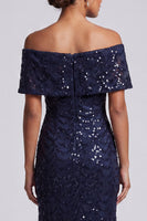 Load image into Gallery viewer, Sparkly Olive Sequins Mermaid Long Mother of the Bride Dress