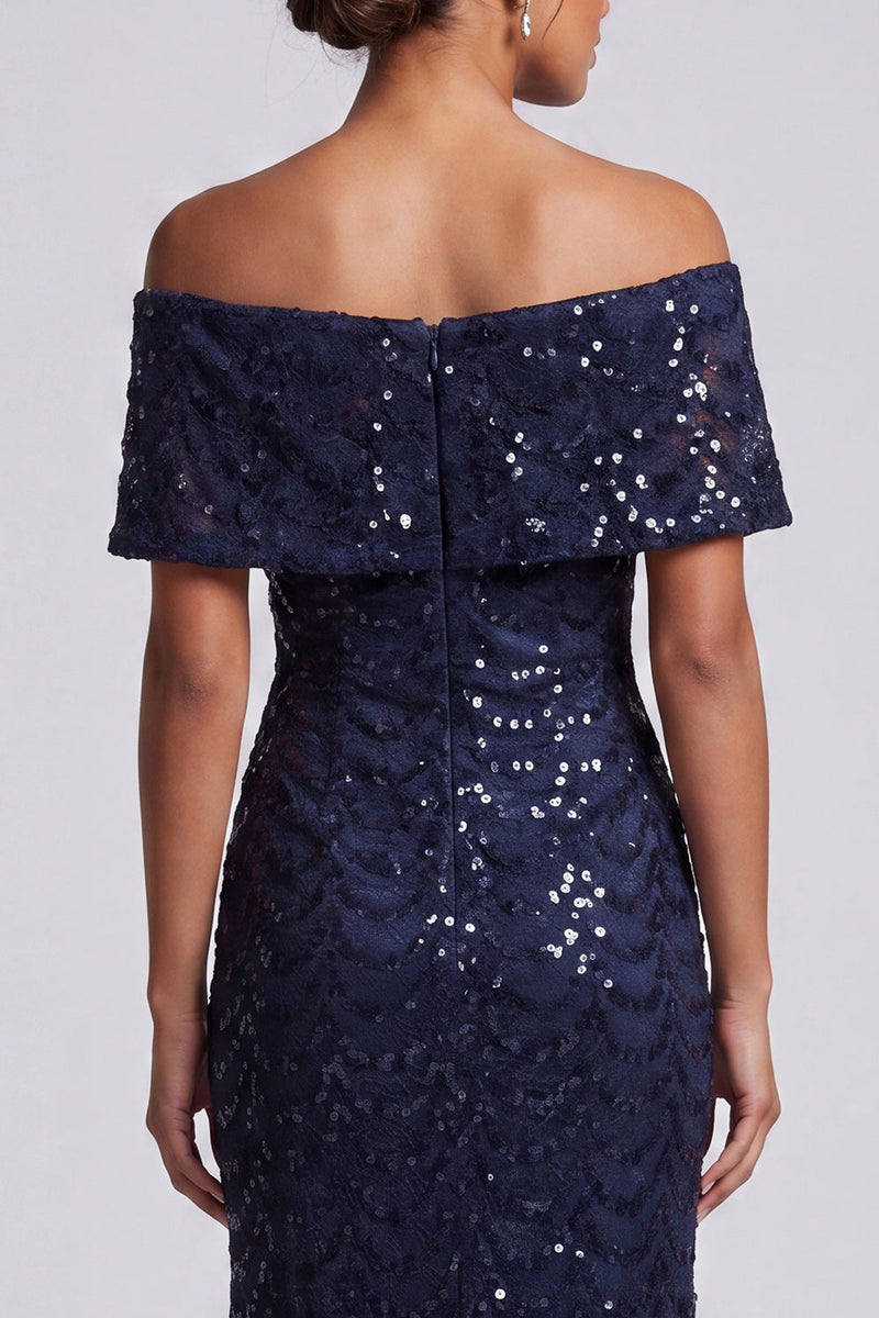 Load image into Gallery viewer, Sparkly Olive Sequins Mermaid Long Mother of the Bride Dress