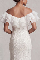 Load image into Gallery viewer, Sparkly Light Pink Mermaid Ruffled Sequins Long Mother of the Bride Dress
