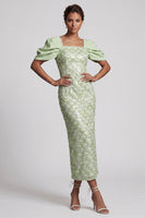Load image into Gallery viewer, Sheath Sparkly Blush Sequins Long Mother of the Bride Dress with Slit