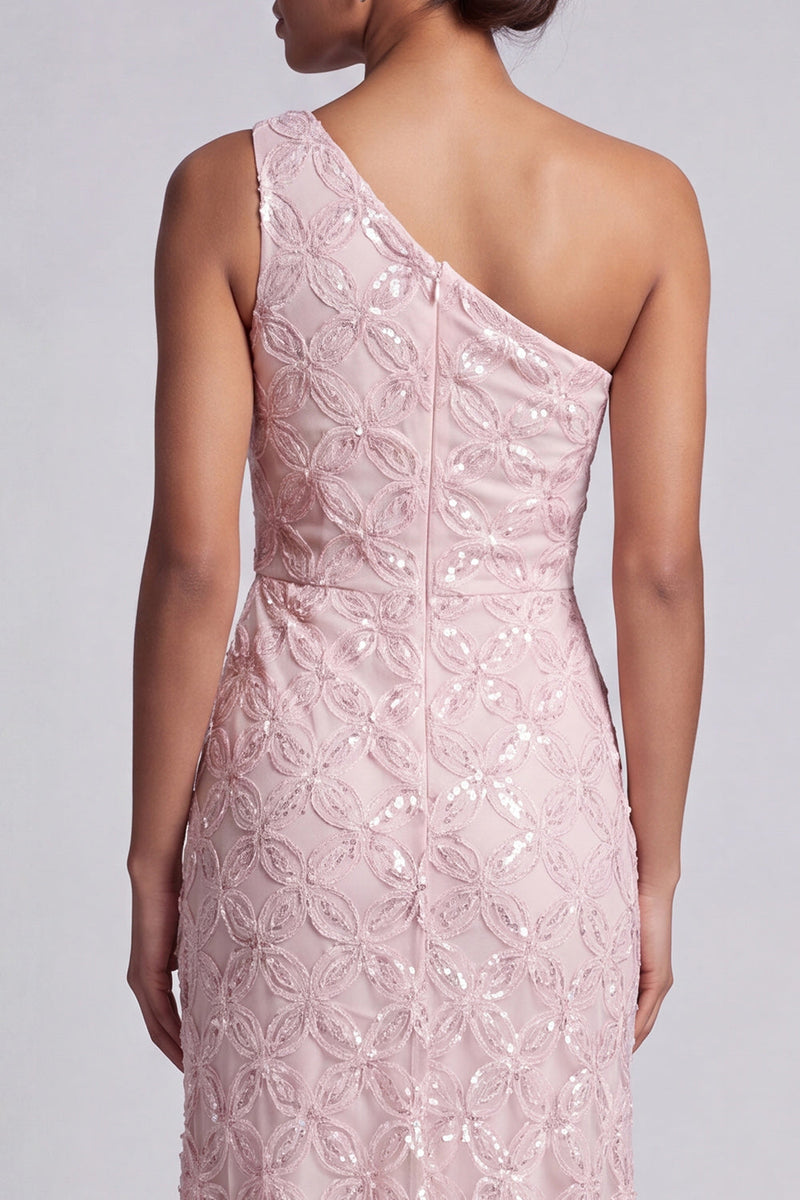 Load image into Gallery viewer, Sparkly Champagne Sequin Mermaid Long Mother of the Bride Dress with Keyhole