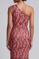 Load image into Gallery viewer, Sparkly Champagne Sequin Mermaid Long Mother of the Bride Dress with Keyhole