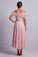 Load image into Gallery viewer, Sparkly Floral Champagne Beaded A-Line Long Mother of the Bride Dress
