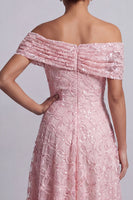 Load image into Gallery viewer, Sparkly Floral Champagne Beaded A-Line Long Mother of the Bride Dress