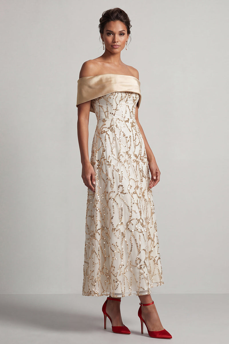 Load image into Gallery viewer, Sparkly Pink Sequin A-Line Long Mother of the Bride Dress