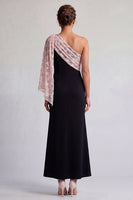 Load image into Gallery viewer, Sparkly Black and Pink Sequin Mermaid Long Mother of the Bride Dress
