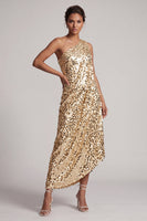 Load image into Gallery viewer, Sparkly Sequin Green A-Line Long Mother of the Bride Dress