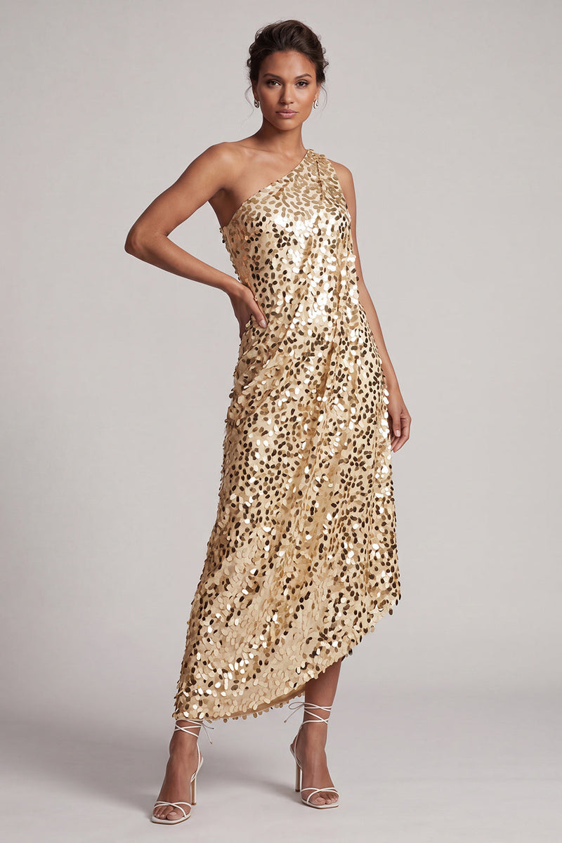Load image into Gallery viewer, Sparkly Sequin Green A-Line Long Mother of the Bride Dress
