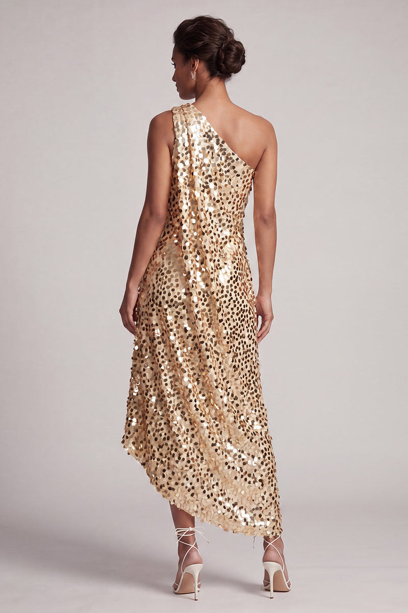 Load image into Gallery viewer, Sparkly Sequin Green A-Line Long Mother of the Bride Dress