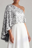 Load image into Gallery viewer, Champagne Sparkly Sequin A-Line Long Mother of the Bride Dress