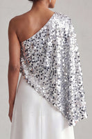 Load image into Gallery viewer, Champagne Sparkly Sequin A-Line Long Mother of the Bride Dress