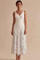 Load image into Gallery viewer, Sparkly Floral Pink Beaded A-Line Maxi Wedding Guest Dress