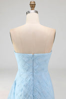 Load image into Gallery viewer, White Tight Ruched Floral Short Graduation Dress with Side Cape