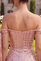 Load image into Gallery viewer, Sparkly Champagne Sequin Tight Short Cocktail Dress