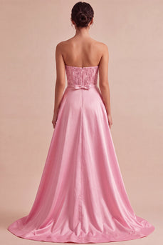 Sparkly Pink Sequin Tight Short Cocktail Dress with Cape