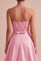 Load image into Gallery viewer, Sparkly Pink Sequin Tight Short Cocktail Dress with Cape