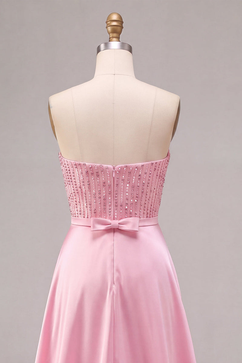 Load image into Gallery viewer, Sparkly Pink Sequin Tight Short Cocktail Dress with Cape