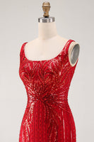 Load image into Gallery viewer, Burgundy Square Neck Sparkly Tight Short Cocktail Dress