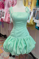 Load image into Gallery viewer, Mint Bodycon Spaghetti Strap A Line Short Bubble Cocktail Dress