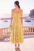 Load image into Gallery viewer, Pink Floral Off the Shoulder A Line Maxi Beach Wedding Guest Dress