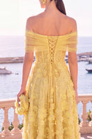 Load image into Gallery viewer, Pink Floral Off the Shoulder A Line Maxi Beach Wedding Guest Dress