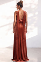 Load image into Gallery viewer, Dark Green Velvet Mermaid Spaghetti Straps Long Wedding Guest Dress