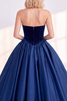 Load image into Gallery viewer, Dark Green Velvet Sweetheart A Line Midi Formal Dress