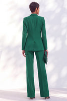 Load image into Gallery viewer, Fresh Emerald Double Breasted Peak Lapel Slim Fit 2 Piece Business Suits