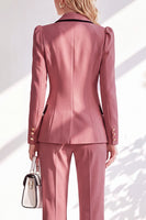 Load image into Gallery viewer, Light Pink Notched Lapel Double Breasted 2 Piece Business Suits