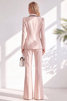 Load image into Gallery viewer, Light Pink Notched Lapel Double Breasted 2 Piece Business Suits