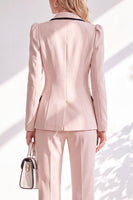 Load image into Gallery viewer, Light Pink Notched Lapel Double Breasted 2 Piece Business Suits