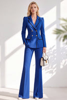 Load image into Gallery viewer, Light Pink Notched Lapel Double Breasted 2 Piece Business Suits