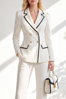 Load image into Gallery viewer, Light Pink Notched Lapel Double Breasted 2 Piece Business Suits