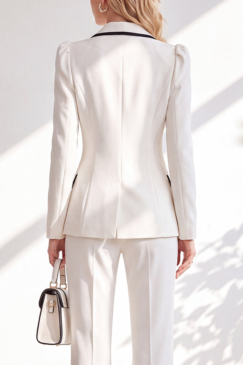 Load image into Gallery viewer, Light Pink Notched Lapel Double Breasted 2 Piece Business Suits