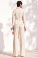 Load image into Gallery viewer, Burgundy Shawl Lapel 2 Piece Long Sleeves Business Suits with Sash
