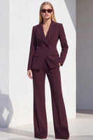 Load image into Gallery viewer, Grey Blue Notched Lapel 2 Piece One Button Business Suits