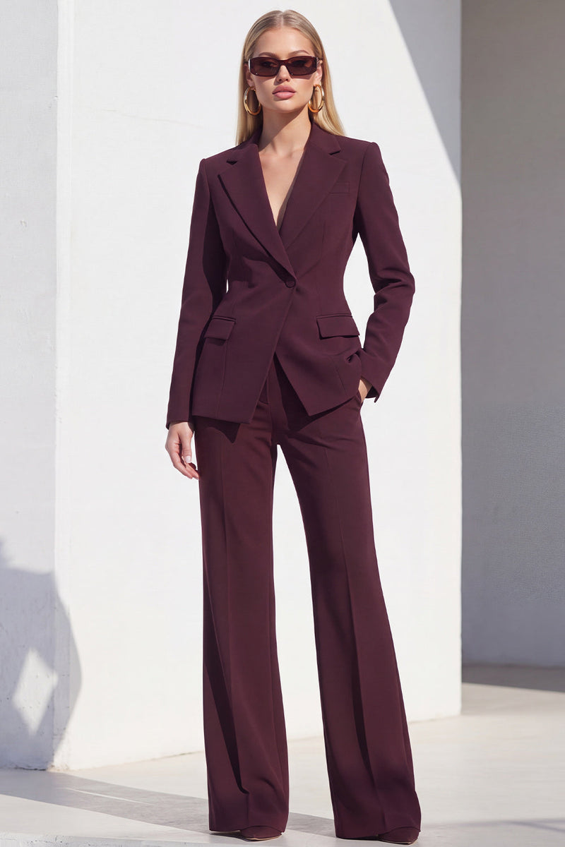 Load image into Gallery viewer, Grey Blue Notched Lapel 2 Piece One Button Business Suits