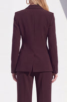 Load image into Gallery viewer, Grey Blue Notched Lapel 2 Piece One Button Business Suits