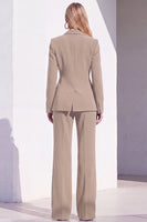Load image into Gallery viewer, Grey Blue Notched Lapel 2 Piece One Button Business Suits