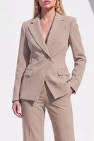 Load image into Gallery viewer, Grey Blue Notched Lapel 2 Piece One Button Business Suits