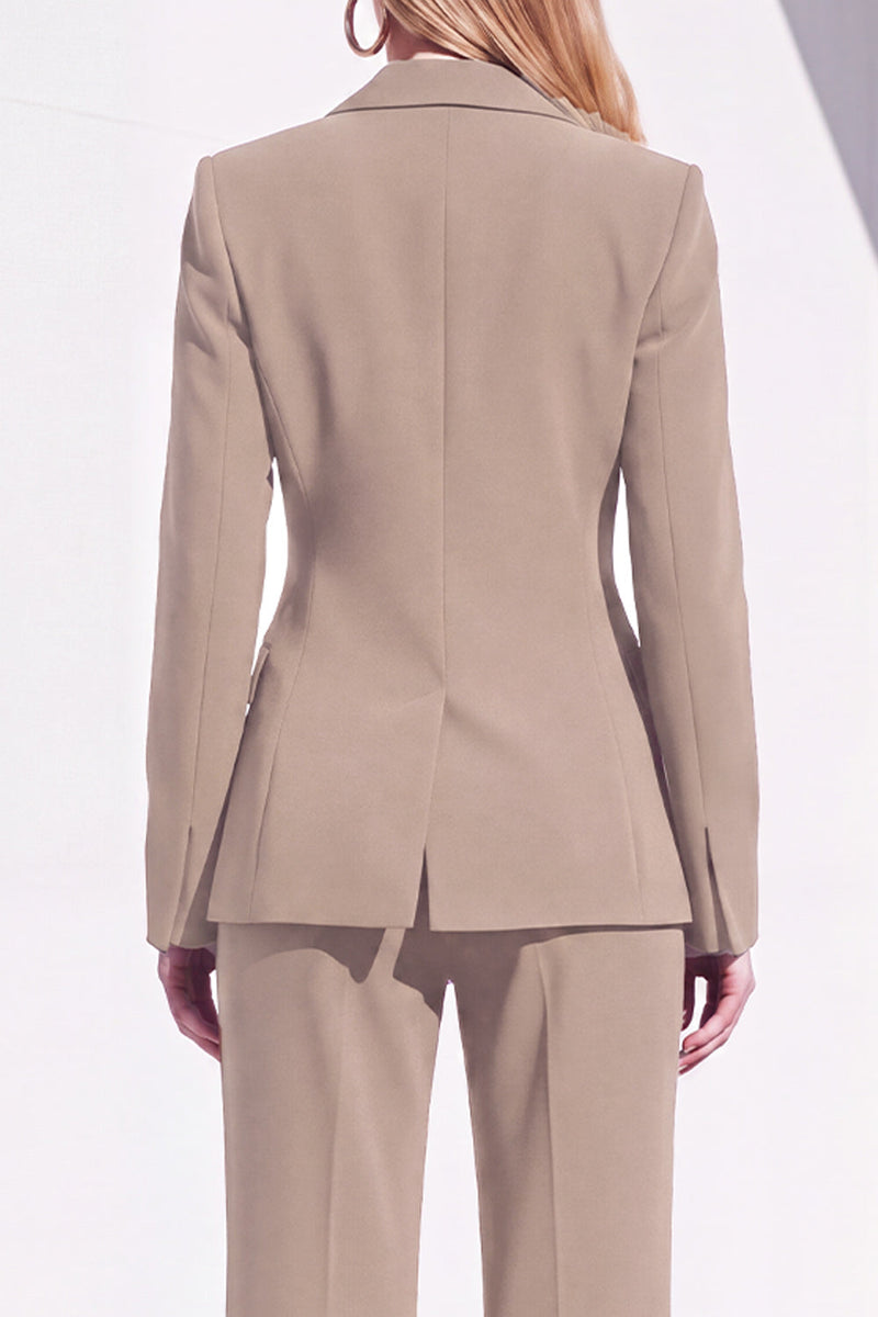Load image into Gallery viewer, Grey Blue Notched Lapel 2 Piece One Button Business Suits