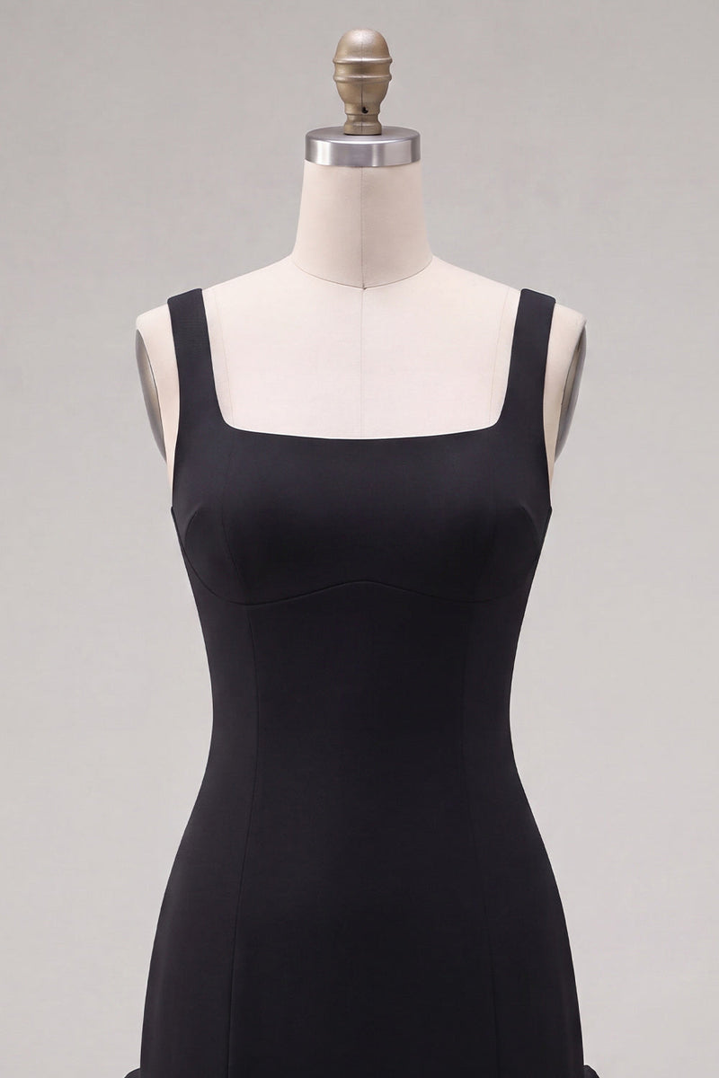 Load image into Gallery viewer, Fuchsia Square Neck Tight Ruffled Short Cocktail Dress