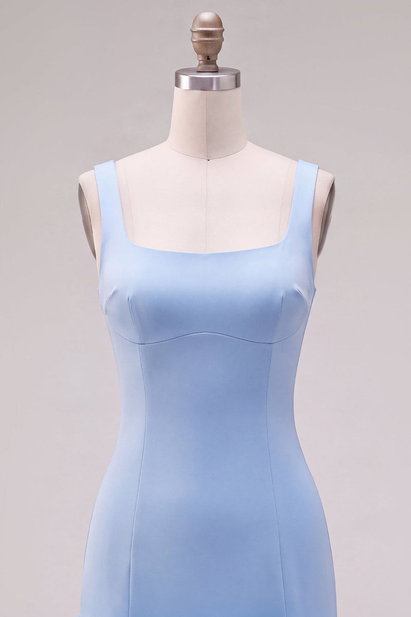Load image into Gallery viewer, Fuchsia Square Neck Tight Ruffled Short Cocktail Dress