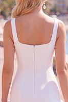 Load image into Gallery viewer, Fuchsia Square Neck Tight Ruffled Short Cocktail Dress