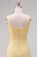 Load image into Gallery viewer, Fuchsia Square Neck Tight Ruffled Short Cocktail Dress