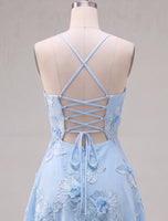 Load image into Gallery viewer, Floral Fuchsia A-Line Spaghetti Straps Short Cocktail Dress